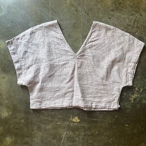 MATE the Label Organic Linen Crop Tee